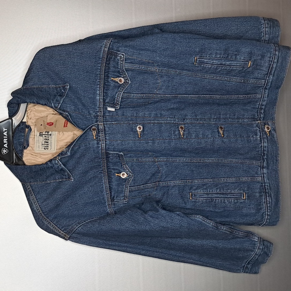 Levi Strauss SilveraTab Denim Jean Jacket Large
